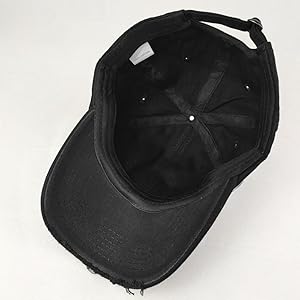 帽子 GroundY DAMAGED COTTON CASQUETTE DAMAGED COTTON CASQUETTE(FREE SIZE Black): Ground Y｜THE
